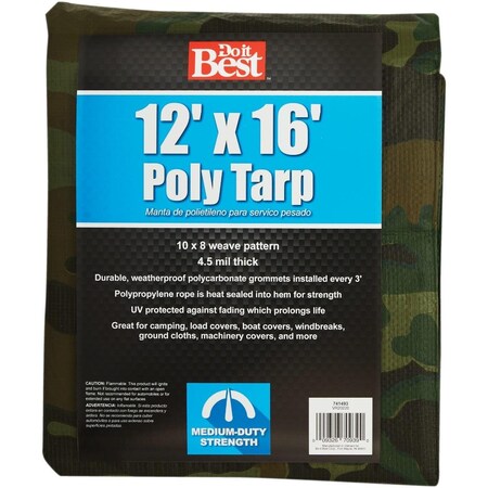 All-Source Medium Duty Tarp, Camoflauge 741493